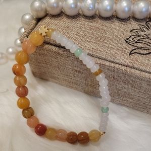 Pumpkin beads bracelet